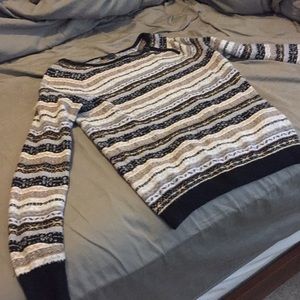 Winter print sweater